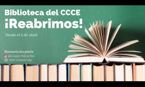  ¡Reabrimos la biblioteca del CCCE!